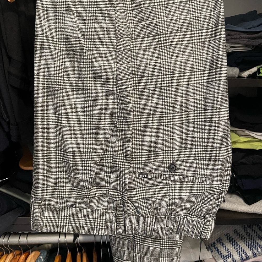 Boss plaid check pant